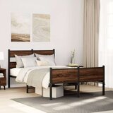 vidaXL Okvir kreveta bez madraca smeđa boja hrasta 120 x 200 cm drveni | shoptok.hr