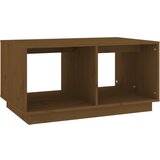 Maison Chic Klubska mizica - kavna mizica - Nizka mizica medeno rjava 80x50x40 cm trdna borovina, (21754077) Cene