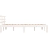  Okvir za krevet od masivnog drva bijeli 135x190 cm bračni | Eponuda.com