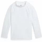 Polo Ralph Lauren Otroška dolga majica za kopanje bela barva