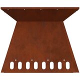  Kamin Smeđa 48 x 48 x 40 cm Čelik otporan na vremenske uvjete | shoptok.hr