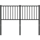 vidaXL Kovinsko posteljno vzglavje črno 120 cm | Shoptok.si