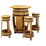  Stol s bačvom + 4 stolice Tabure | shoptok.hr