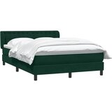 Box Spring krevet s madracem tamno zeleni 160x220 cm baršun | shoptok.hr