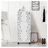 Woody Fashion cipelarnik 50x127x38cm Belo-Crni | ePonuda.com