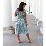 Gemre Green floral dress Carita | Shoptok.si