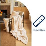 Tiseco Home Studio Slonokoščena odeja iz mikropliša 150x200 cm Wave – | Shoptok.si