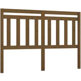  Posteljno vzglavje medeno rjavo 146x4x100 cm trdna borovina, (20643958) | Shoptok.si