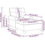  Ležaljka s jastukom Smeđa 91 x 157 x 91 cm Antikni PU | shoptok.hr
