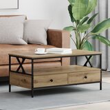 vidaXL Klubska miza artisan hrast 100 x 51 x 45 cm Konstruiran les Cene