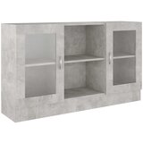  Vitrina siva boja betona 120 x 30,5 x 70 cm konstruirano drvo | Eponuda.com