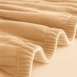 Ruhhy elastična baršunasta navlaka za sofu 145–185 cm, bež | shoptok.hr