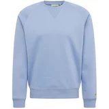 Carhartt WIP Sweater majica 'Chase' plavi traper / narančasto žuta