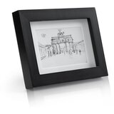Casa Chic Brighton okvir slike steklena plošča 10 x 15 cm z držalom iz pravega lesa Cene
