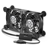 ELUTENG 2x 80 mm USB ventilator s 3 hitrostmi | Shoptok.si