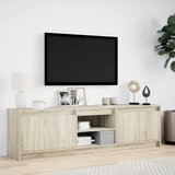  ormarić s LED svjetlima boja hrasta 180x34x50 cm drveni | shoptok.hr