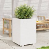 vidaXL Vrtna sadilica bijela 50x50x72 5 cm od masivne borovine Cijene