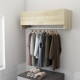 vidaXL Garderobna omara sonoma hrast 100x32,5x35 cm iverna plošča Cene