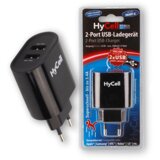 Hycell Dual USB Adapter za telefon, 2 porta, 3.4 A, 17 W, Crni | Eponuda.com