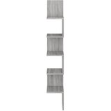  Kutna zidna polica boja hrasta 20x20x127,5 cm konstruirano drvo | shoptok.hr
