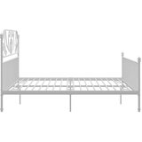  Okvir za krevet bijeli metalni 200 x 200 cm | shoptok.hr