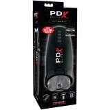 PDX Elite Moto Bator 2 - usisna, gore i dolje, vibrirajuća umjetna maca (crna) Cijene