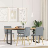 vidaXL Blagovaonske stolice od tkanine 4 kom svjetlosive | shoptok.hr
