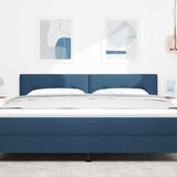 LED glava kreveta s LED trakama Plava 180 cm tkanina | shoptok.hr
