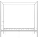  Okvir za krevet s nadstrešnicom bijeli metalni 140 x 200 cm | shoptok.hr