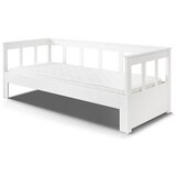 Vipack bijeli sklopivi krevet od punog borovog drveta Pino, 200 x 90 cm | shoptok.hr