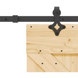 vidaXL Drsna vrata s kompletom vodil 85x210 cm trdna borovina | Shoptok.si