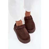 Boto Women's Snow Boots Platform with Velcro Chocolate Jorielle | shoptok.hr