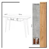 Radni sto 120x74x60cm Hrast-Bijela