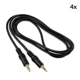 4 x 1,5 m jack konektor;3,5 mm jack konektor/stereo
