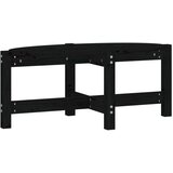 Maison Chic Klubska mizica - kavna mizica - Nizka mizica črna 87x48x35 cm trdna borovina, (21755037) | Shoptok.si