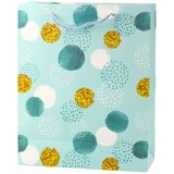 GIFT Bag Dot Pattern Gold Pastel 32 × 26 × 10 cm | shoptok.hr