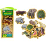  Wooden Magnets Wild Animals Safari 20 pieces Cijene