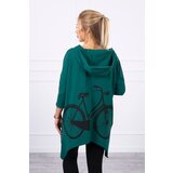 Kesi Cycling print sweatshirt green Cene