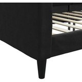  Dnevni krevet crni 90 x 200 cm od tkanine | shoptok.hr