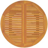  5-dijelni vrtni blagovaonski set od masivnog bagremovog drva Smeđa Ø 110 cm stol | Shoptok.si