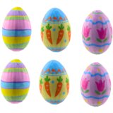  Easter Eggs on Wire Pick Carrot Tulips Decoration Colorful 6pcs | shoptok.hr