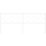 Metalno zamjensko uzglavlje bijelo 193 cm | shoptok.hr