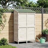  Vrtna Šupa Bijela 106 x 56 x 176,5 cm Čvrsto drvo jele | shoptok.hr