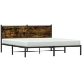 vidaXL Metalni okvir kreveta bez madraca boja hrasta 180x200 cm | shoptok.hr