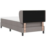 vidaXL Postelja s vzmetnico Taupe 90x190 cm, (22051636) | Shoptok.si