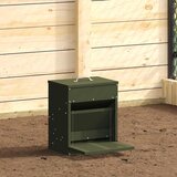 Feeder s nogom za piliće Maslinasto zelena 33 x 42 x 40 cm Cijene