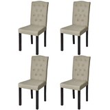  Jedilni stoli 4 kosi kamelje blago | Shoptok.si