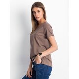 BASIC Feel Good T-shirt-RV-TS-4838.73P-brown | shoptok.hr
