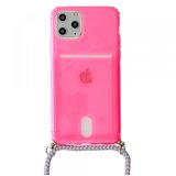  Summer silikonski ovitek z vrvico za iPhone 12 Mini - pink Cene