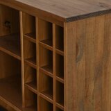  Vinska omara HALDEN s stojali za vino in drsnimi vrati Pine, (21828529) | Shoptok.si